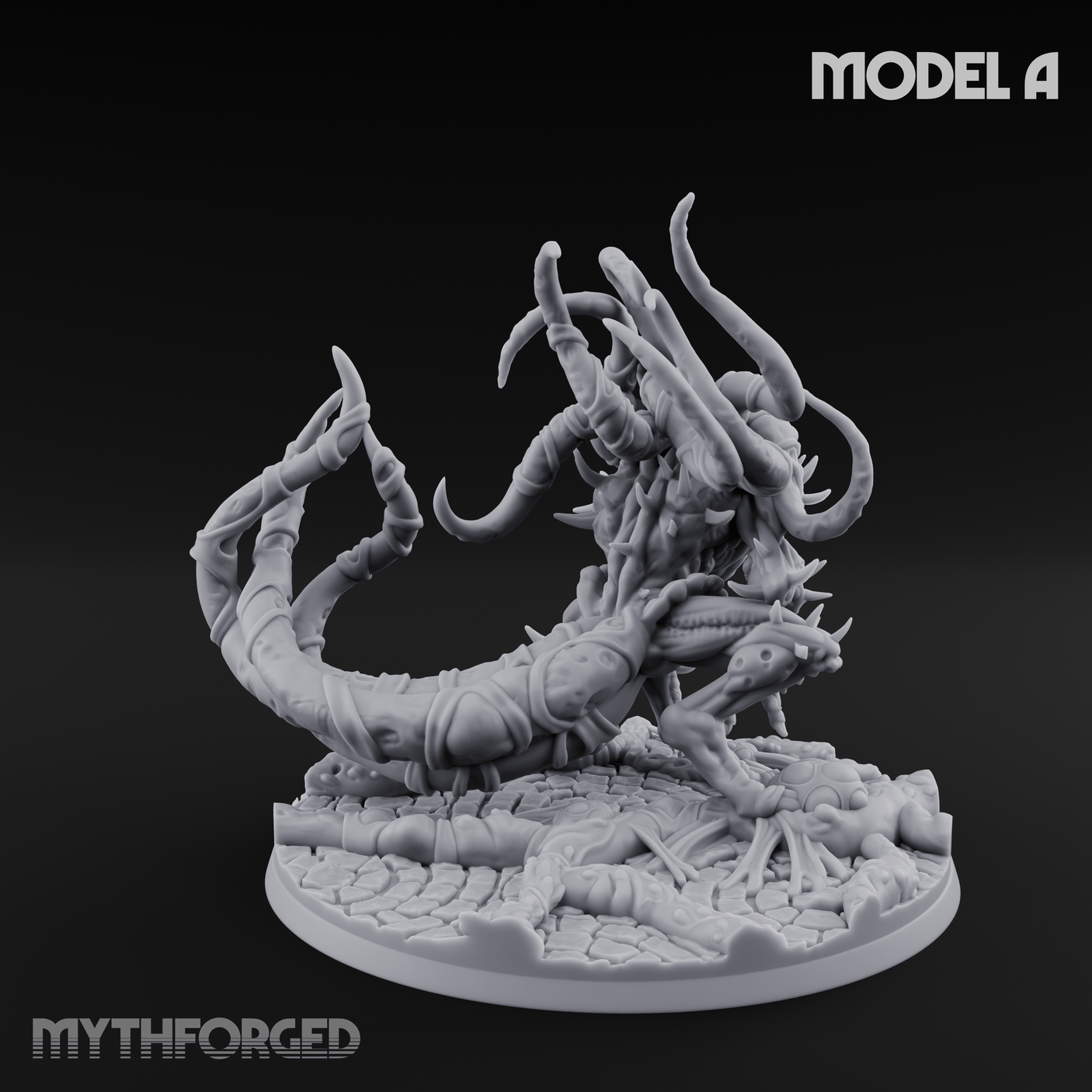 Tentacles Writhing Grell Lurkers A Miniature for Dungeons and Dragons, Pathfinder or other TTRPGs