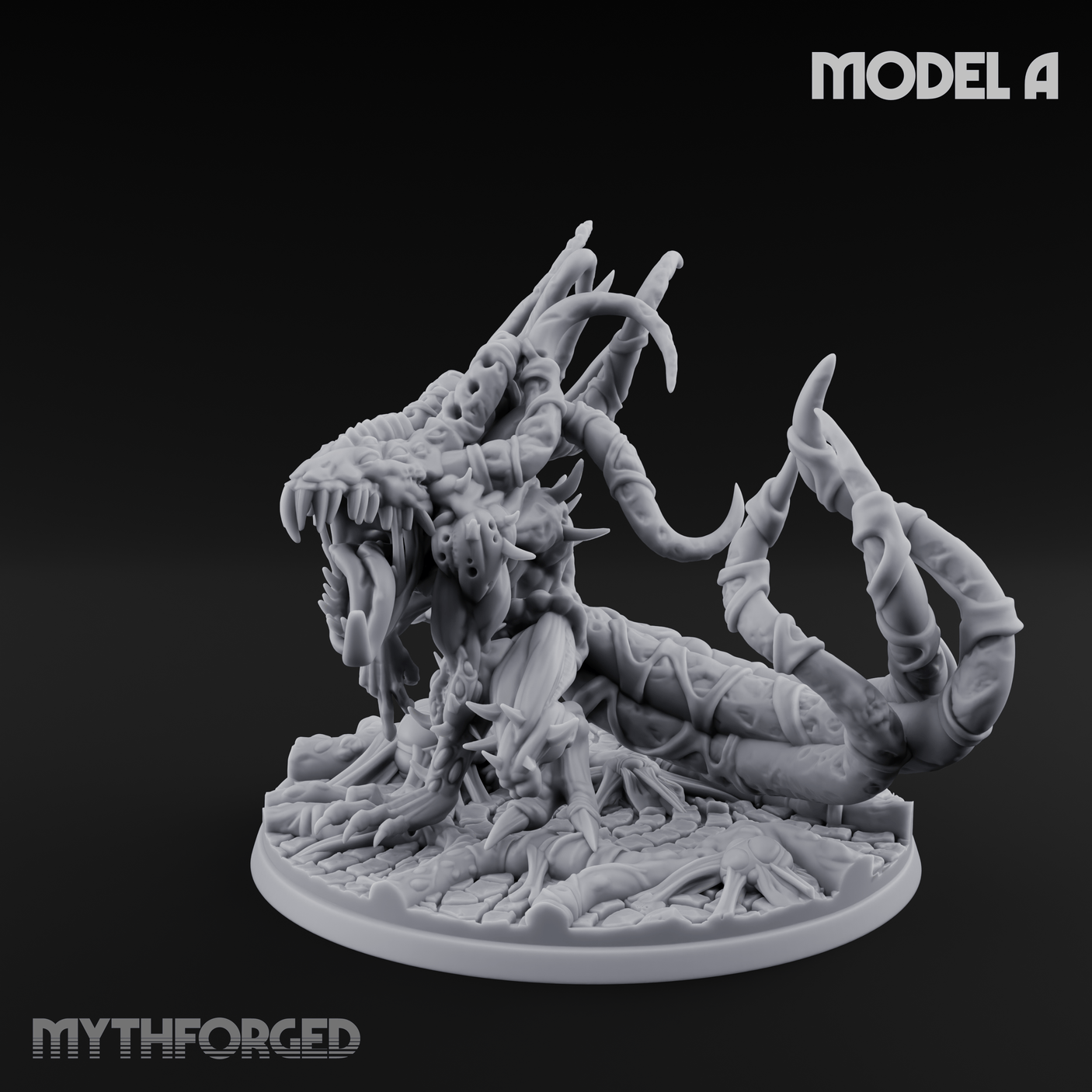Tentacles Writhing Grell Lurkers A Miniature for Dungeons and Dragons, Pathfinder or other TTRPGs