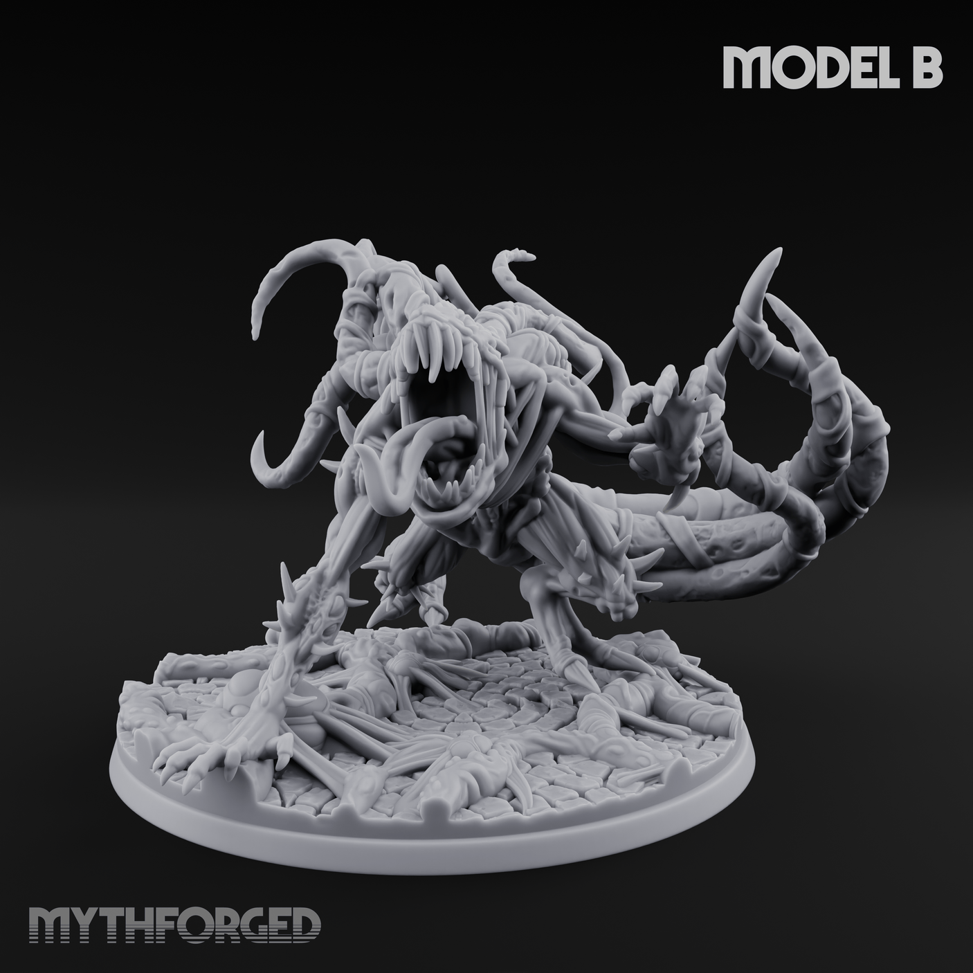 Tentacles Writhing Grell Lurkers Miniature for Dungeons and Dragons, Pathfinder or other TTRPGs