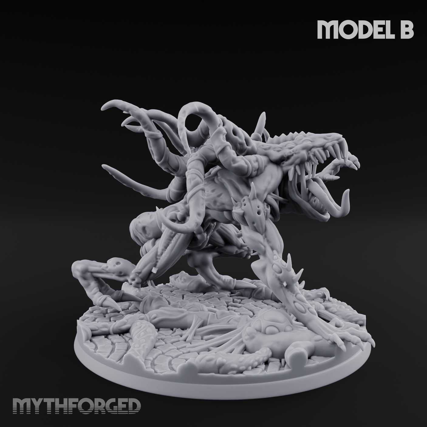 Tentacles Writhing Grell Lurkers B Miniature for Dungeons and Dragons, Pathfinder or other TTRPGs