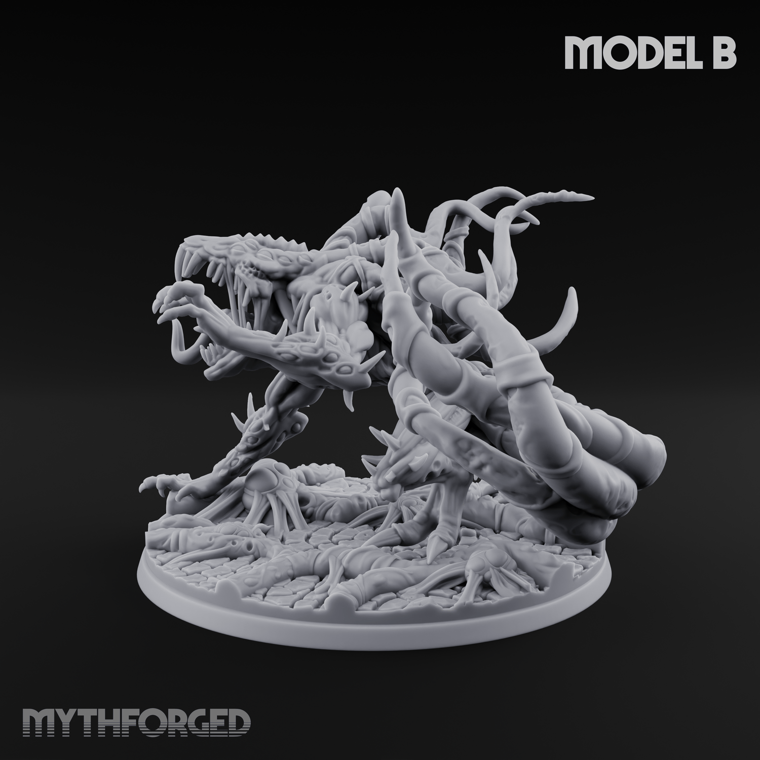 Tentacles Writhing Grell Lurkers B Miniature for Dungeons and Dragons, Pathfinder or other TTRPGs