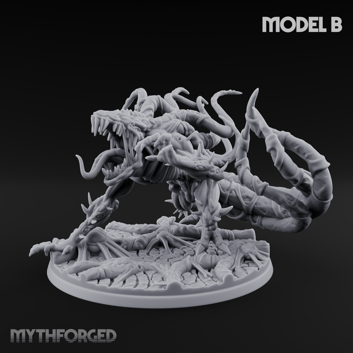 Tentacles Writhing Grell Lurkers B Miniature for Dungeons and Dragons, Pathfinder or other TTRPGs