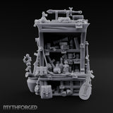 Lute-Hung Potion-Crammed Adventurer's Curio Shelf Miniature for Dungeons and Dragons, Pathfinder or other TTRPGs