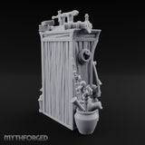 Lute-Hung Potion-Crammed Adventurer's Curio Shelf Miniature for Dungeons and Dragons, Pathfinder or other TTRPGs