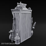 Lute-Hung Potion-Crammed Adventurer's Curio Shelf Miniature for Dungeons and Dragons, Pathfinder or other TTRPGs