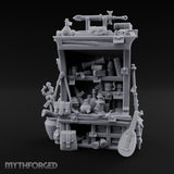 Lute-Hung Potion-Crammed Adventurer's Curio Shelf Miniature for Dungeons and Dragons, Pathfinder or other TTRPGs