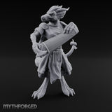 Lute Strumming Dragonborn Bard Miniature for Dungeons and Dragons, Pathfinder or other TTRPGs