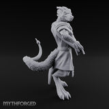 Lute Strumming Dragonborn Bard Miniature for Dungeons and Dragons, Pathfinder or other TTRPGs