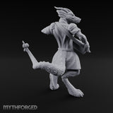 Lute Strumming Dragonborn Bard Miniature for Dungeons and Dragons, Pathfinder or other TTRPGs