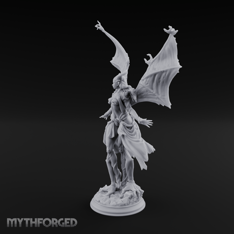 Wings Spread Wide Succubus Seductress Miniature for Dungeons and Dragons, Pathfinder or other TTRPGs
