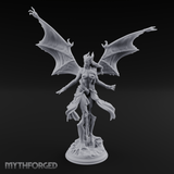Wings Spread Wide Succubus Seductress Miniature for Dungeons and Dragons, Pathfinder or other TTRPGs