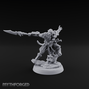Arm Thrust Commanding Hadozee Warrior Miniature for Dungeons and Dragons, Pathfinder or other TTRPGs