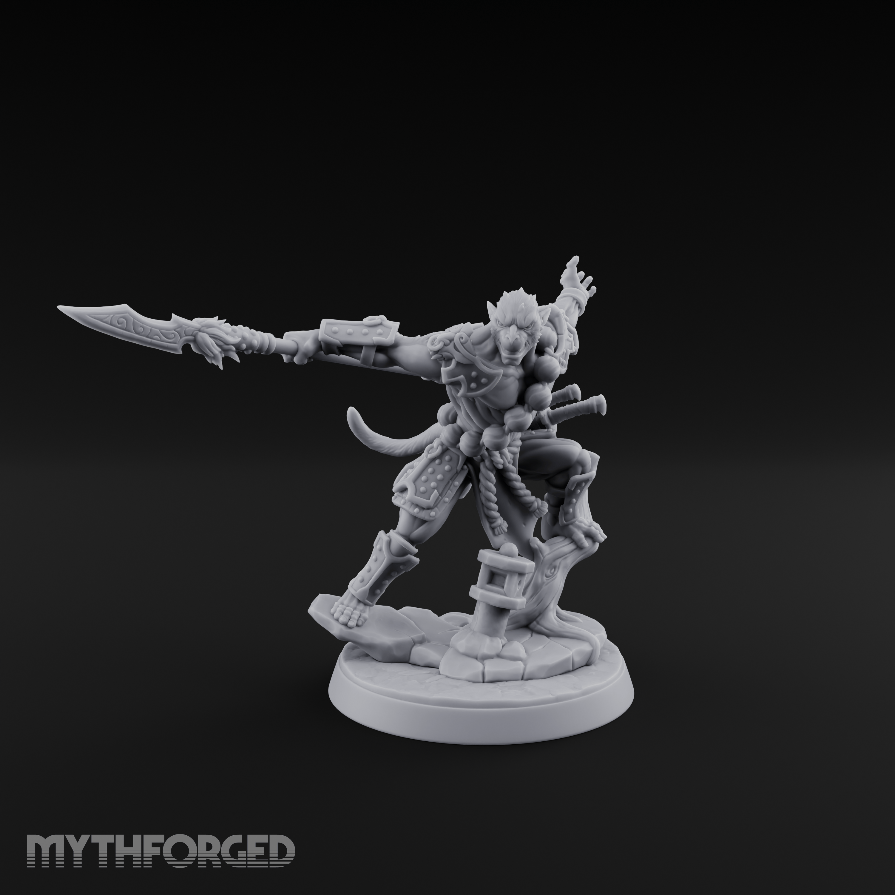 Arm Thrust Commanding Hadozee Warrior