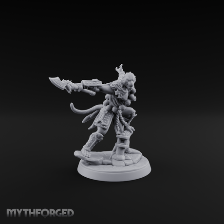 Arm Thrust Commanding Hadozee Warrior Miniature for Dungeons and Dragons, Pathfinder or other TTRPGs
