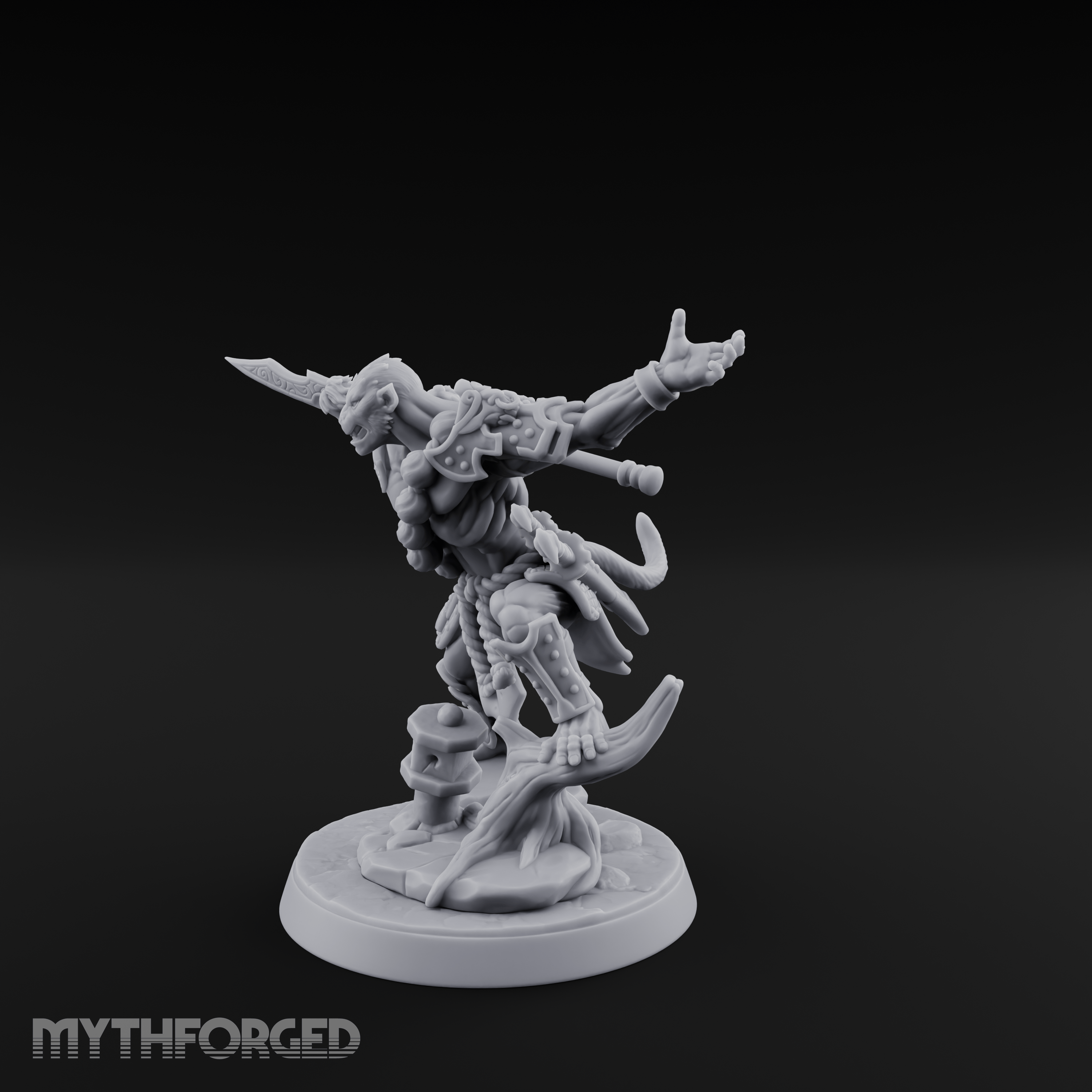 Arm Thrust Commanding Hadozee Warrior