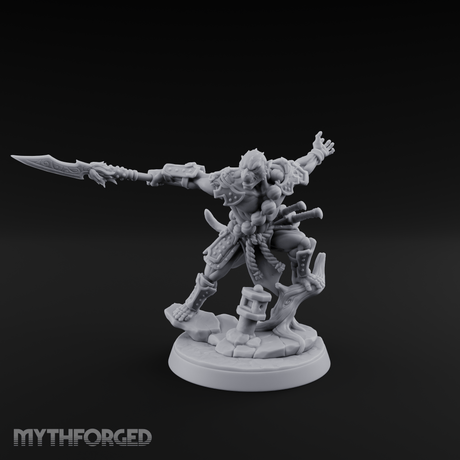 Arm Thrust Commanding Hadozee Warrior Miniature for Dungeons and Dragons, Pathfinder or other TTRPGs
