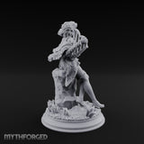 Heartstring Strumming Human Bard Miniature for Dungeons and Dragons, Pathfinder or other TTRPGs