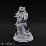 Heartstring Strumming Human Bard Miniature for Dungeons and Dragons, Pathfinder or other TTRPGs