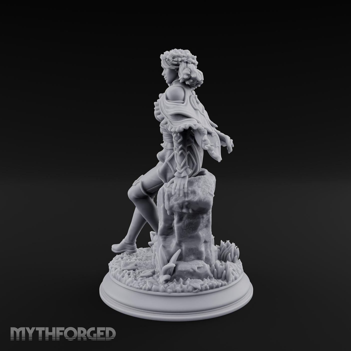 Heartstring Strumming Human Bard Miniature for Dungeons and Dragons, Pathfinder or other TTRPGs