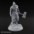 Mace Dragging Human Warrior Miniature for Dungeons and Dragons, Pathfinder or other TTRPGs