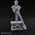 Mace-Leaned Pauldron-Plated Knight Training Shield Dummy