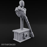 Mace-Leaned Pauldron-Plated Knight Training Shield Dummy gallery 2