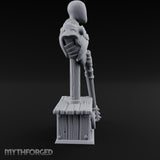 Mace-Leaned Pauldron-Plated Knight Training Shield Dummy gallery 3