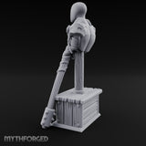 Mace-Leaned Pauldron-Plated Knight Training Shield Dummy gallery 6