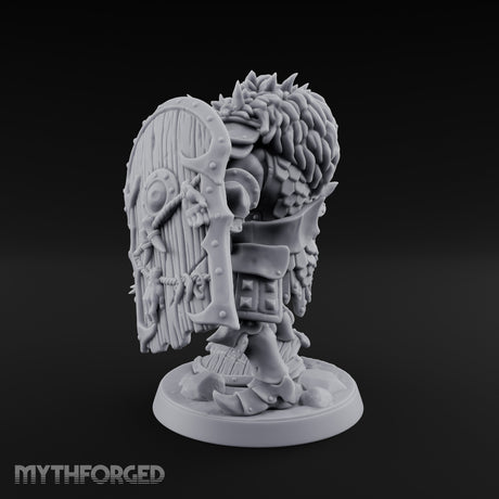 Mace Planting Pig Orc Warrior Miniature for Dungeons and Dragons, Pathfinder or other TTRPGs