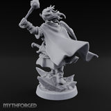 Mace Smashing Shield Bracing Reef Knight Miniature for Dungeons and Dragons, Pathfinder or other TTRPGs
