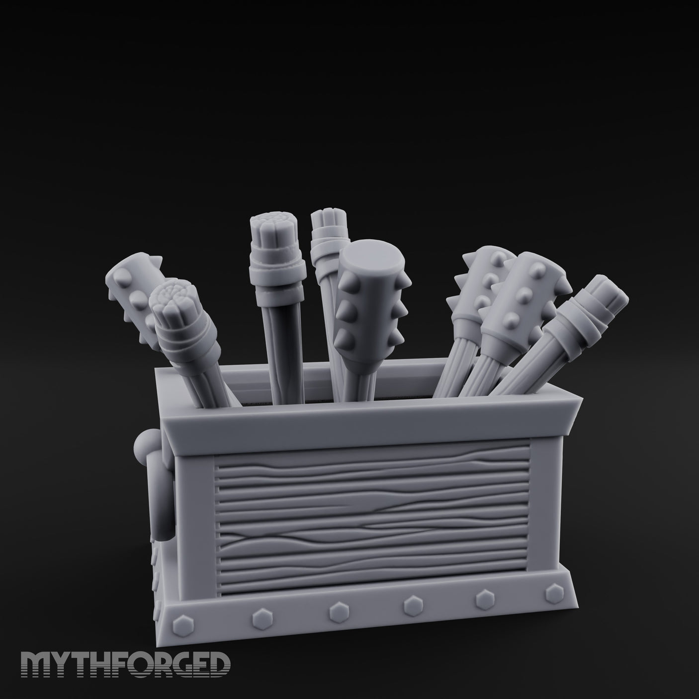 Mace-Stuffed Ring-Handled Weapon Storage Crate gallery 7
