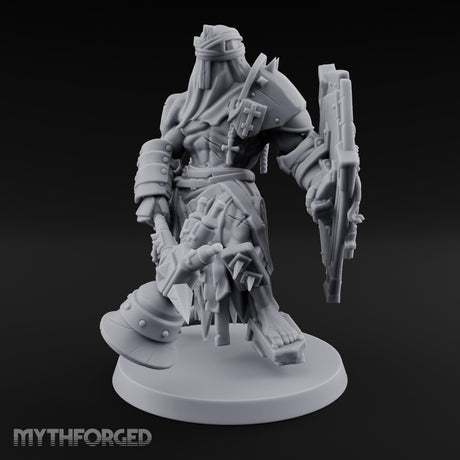 Mace Swinging Shield Bearing Anointed Warrior Miniature for Dungeons and Dragons, Pathfinder or other TTRPGs