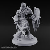 Mace Swinging Shield Bearing Anointed Warrior Miniature for Dungeons and Dragons, Pathfinder or other TTRPGs