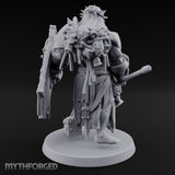 Mace Swinging Shield Bearing Anointed Warrior Miniature for Dungeons and Dragons, Pathfinder or other TTRPGs