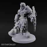 Mace Swinging Shield Bearing Anointed Warrior Miniature for Dungeons and Dragons, Pathfinder or other TTRPGs