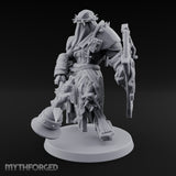 Mace Swinging Shield Bearing Anointed Warrior Miniature for Dungeons and Dragons, Pathfinder or other TTRPGs