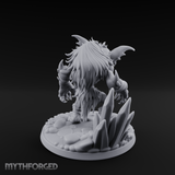 Tusks Bared Snarling Goblin Brute Miniature for Dungeons and Dragons, Pathfinder or other TTRPGs