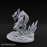 Tusks Bared Snarling Goblin Brute Miniature for Dungeons and Dragons, Pathfinder or other TTRPGs