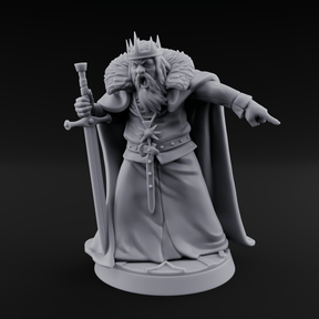 Off With His Head Human King Miniature for Dungeons and Dragons, Pathfinder or other TTRPGs