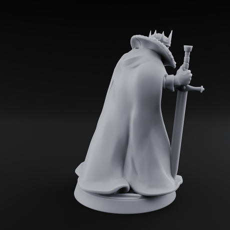 Off With His Head Human King Miniature for Dungeons and Dragons, Pathfinder or other TTRPGs