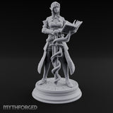 Magic Coiling Elf Spellsword Miniature for Dungeons and Dragons, Pathfinder or other TTRPGs