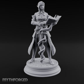 Magic Coiling Elf Spellsword Miniature for Dungeons and Dragons, Pathfinder or other TTRPGs