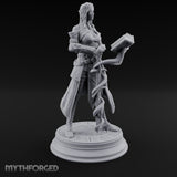 Magic Coiling Elf Spellsword Miniature for Dungeons and Dragons, Pathfinder or other TTRPGs