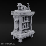 Crystal Ball Stays Unsold Wooden Magic Shop Display Shelf
