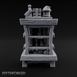 Crystal Ball Stays Unsold Wooden Magic Shop Display Shelf