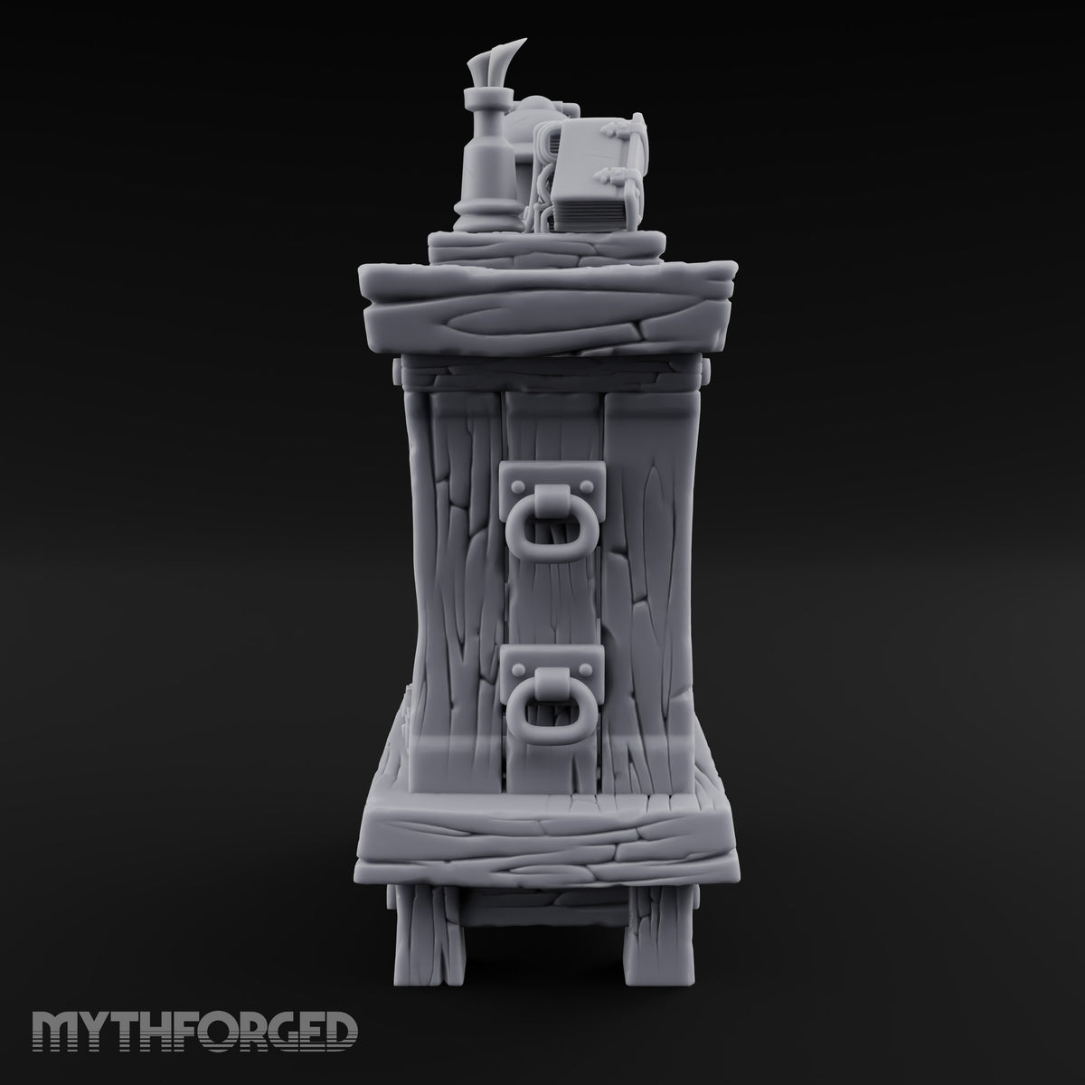 Crystal Ball Stays Unsold Wooden Magic Shop Display Shelf