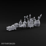Staves Stocked, Crocodile Mounted Magic Shop Small Props Set