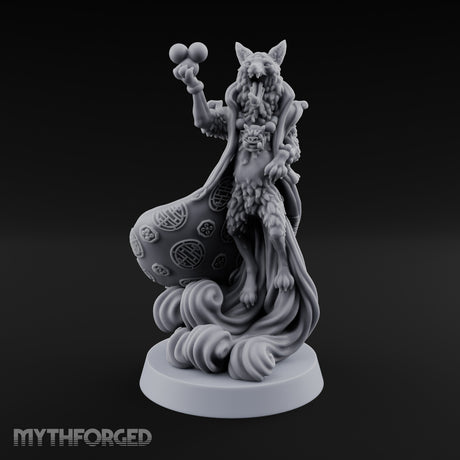 Magic Raising Kitsune Sorcerer