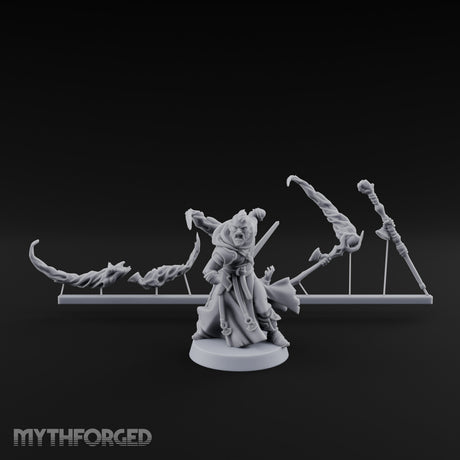 Magic Summoning Human Wizard Miniature for Dungeons and Dragons, Pathfinder or other TTRPGs