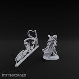 Magic Summoning Human Wizard Miniature for Dungeons and Dragons, Pathfinder or other TTRPGs